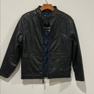 Hawke & Co Black Faux Leather Kids Jacket